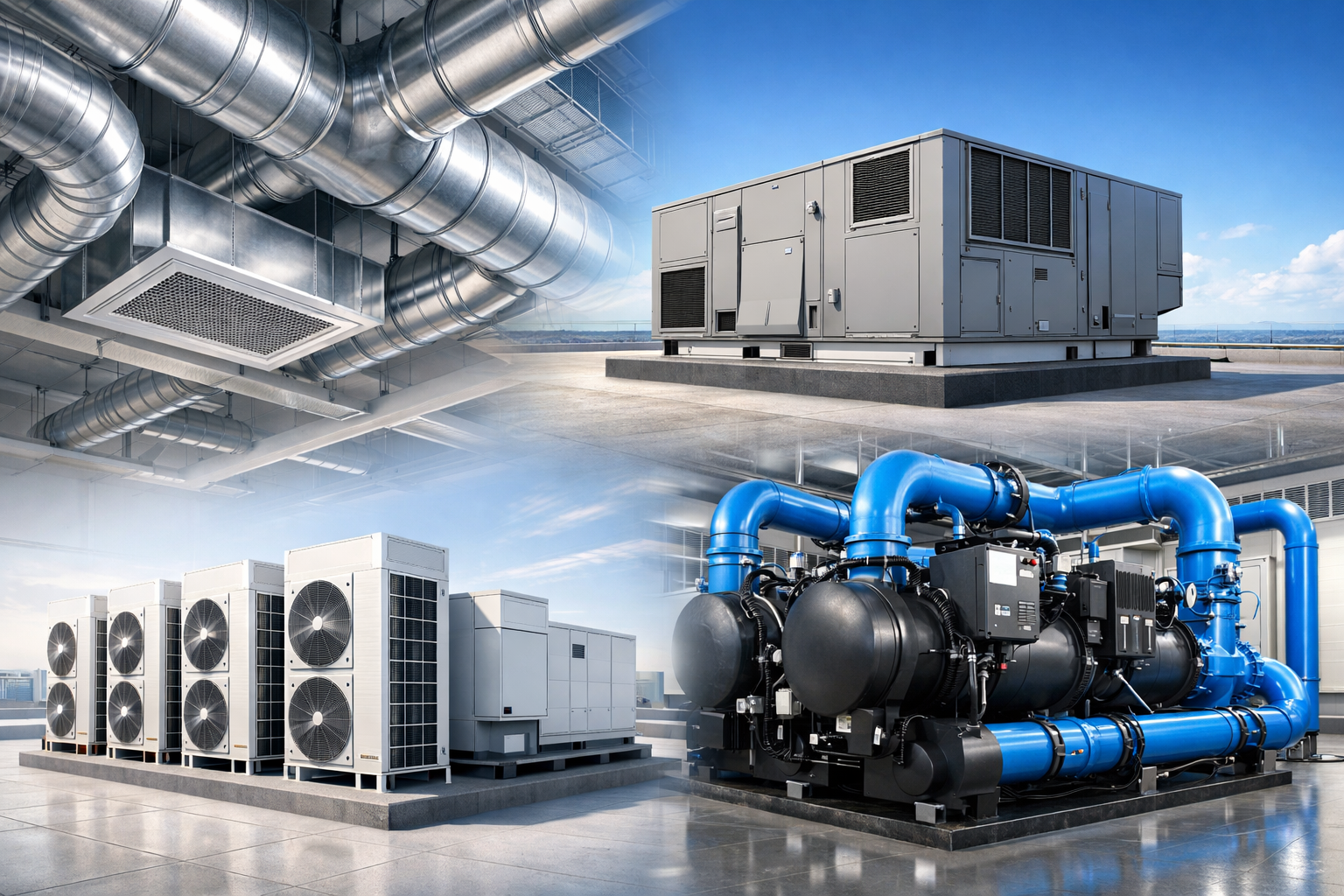 AC installation in Sharjah central, package and Duct