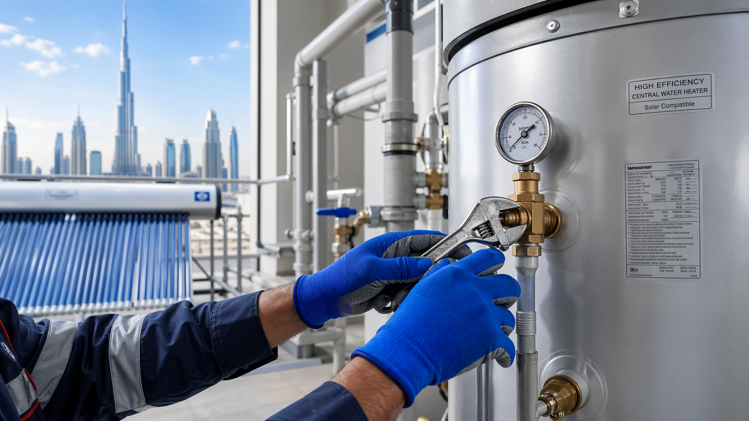 Central Water Heater Repair in Dubai